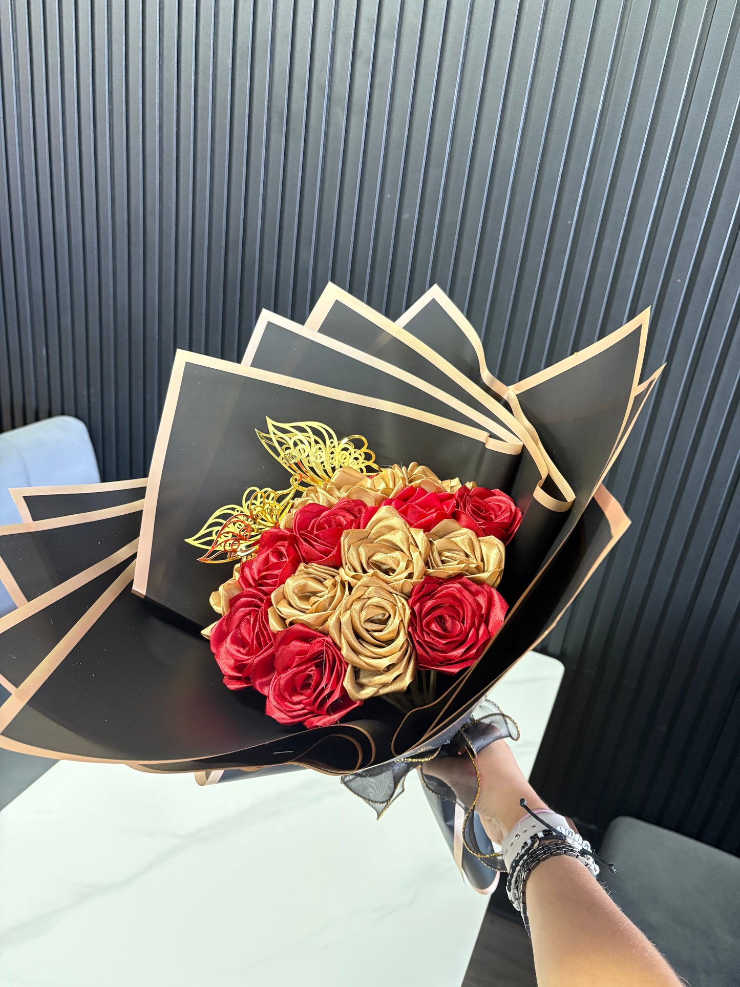Bouquet de 36 roses Satin