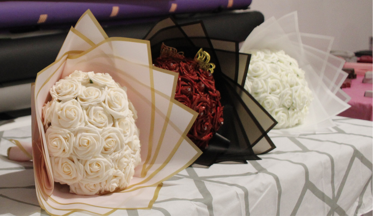 Bouquet de 12 roses Mousse