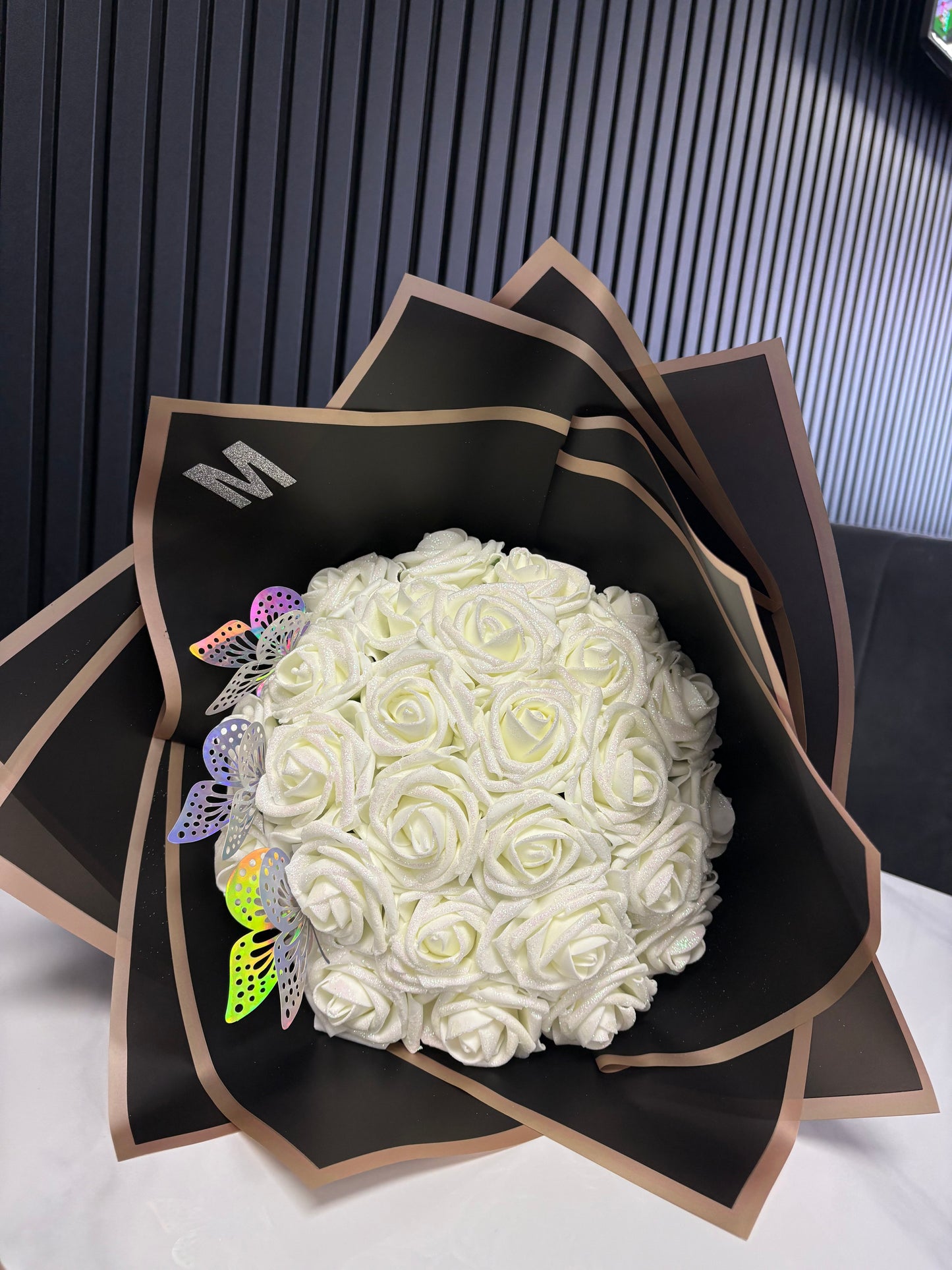 Bouquet de 36 roses Mousse