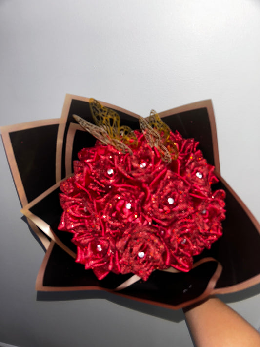 Bouquet de 24 roses Satin