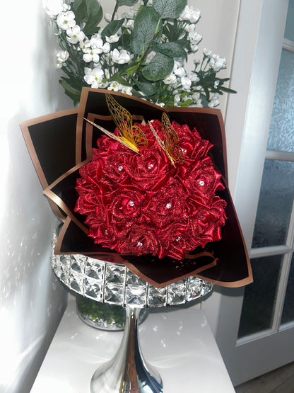 Bouquet de 24 roses Satin