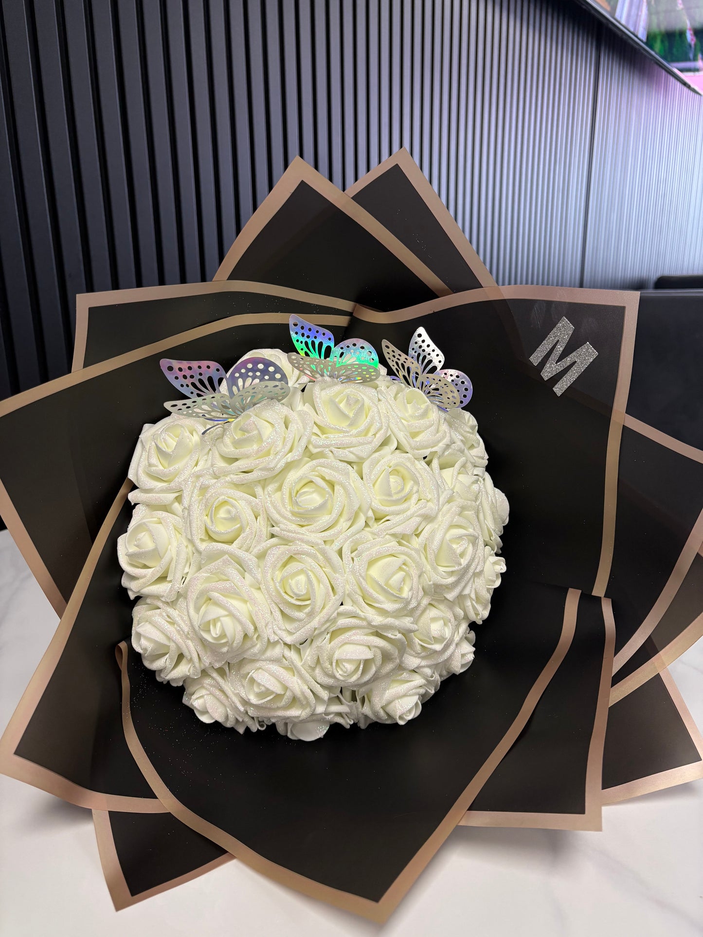 Bouquet de 36 roses Mousse